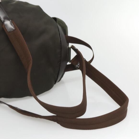 PRADA Backpack Nylon Khaki Silver - Picture 9 of 13